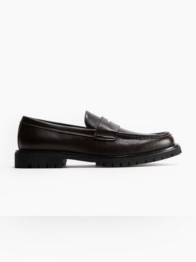 H&M Dark Brown Penny Loafers Size 8.5